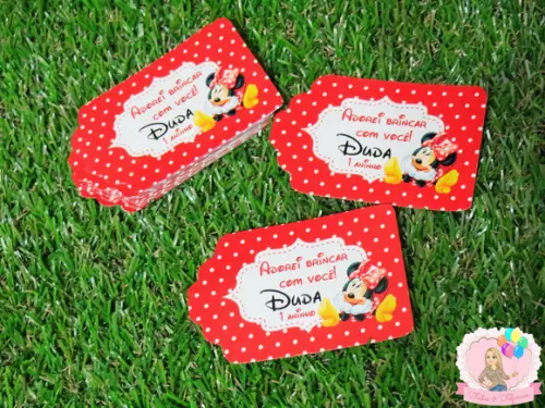 Tag de Agradecimento Minnie