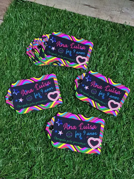 Tag Festa Neon