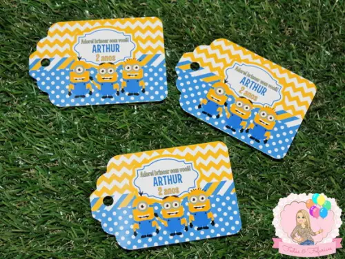 Tag Personalizada Festa Minions