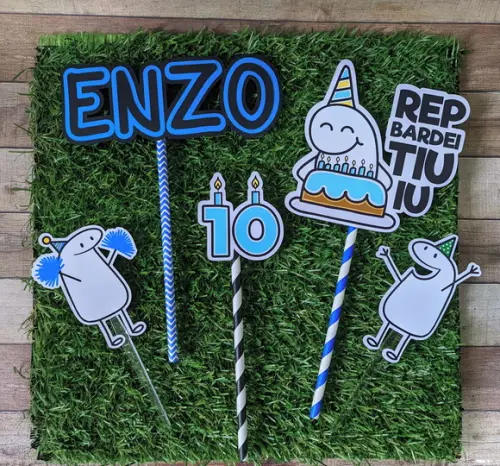 Topo de Bolo Flork