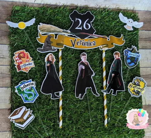 Topo de Bolo Harry Potter