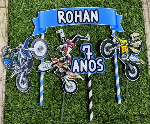 Topo de Bolo Motocross