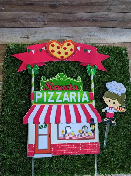 Topo de Bolo Pizzaria