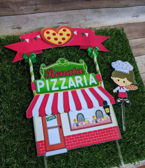 Topo de Bolo Pizzaria