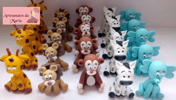 Aplique Animais do Safari de Biscuit