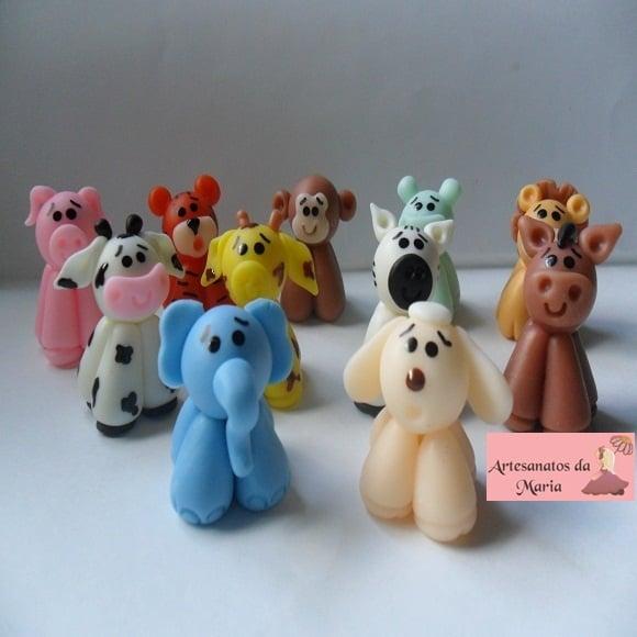 Aplique Animais do Safari de Biscuit