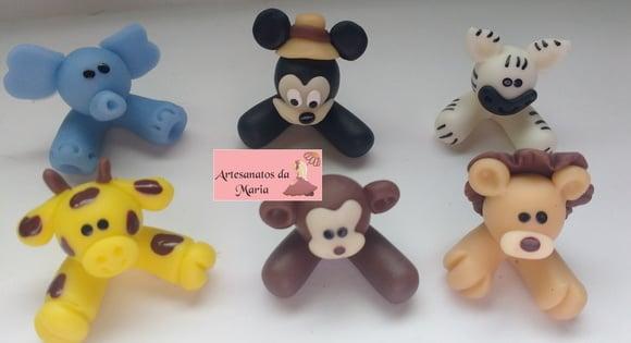 Aplique Mickey safari de biscuit