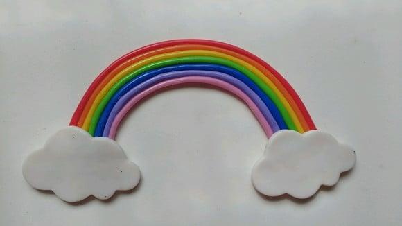 Arco íris de biscuit