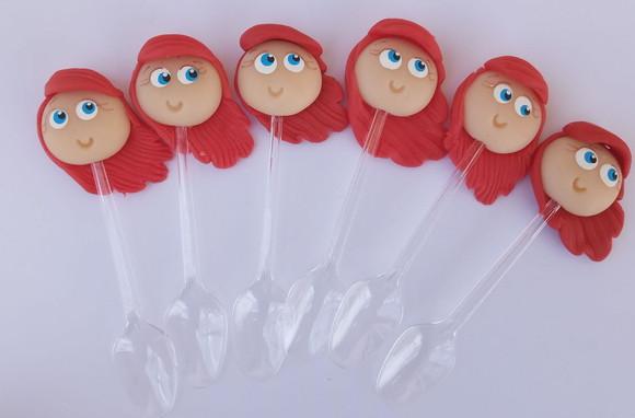 Colher Decorada Ariel de Biscuit