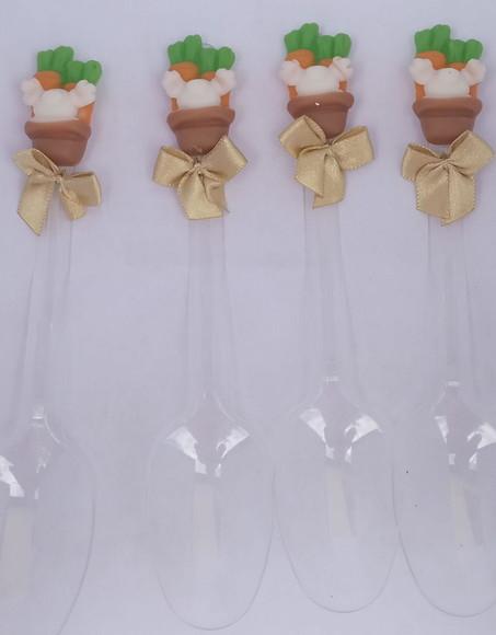 Colher Decorada Páscoa de Biscuit