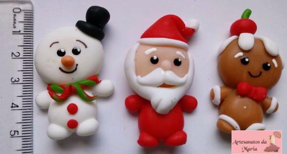 Enfeites para Natal em Biscuit