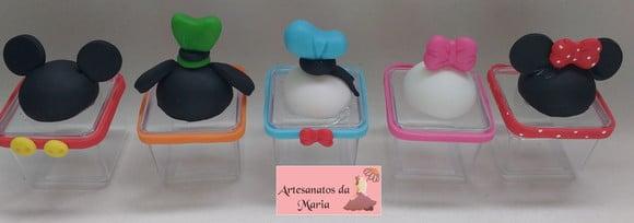 Lembrancinha Caixa Acrilica Turma do Mickey