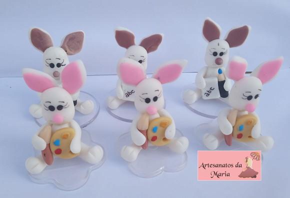 Lembrancinha Coelhinho de Biscuit