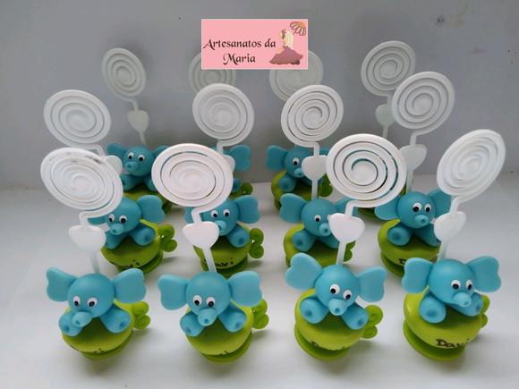 Lembrancinha Elefante de biscuit