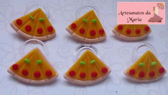 Porta Guardanapo Fatia de Pizza de Biscuit