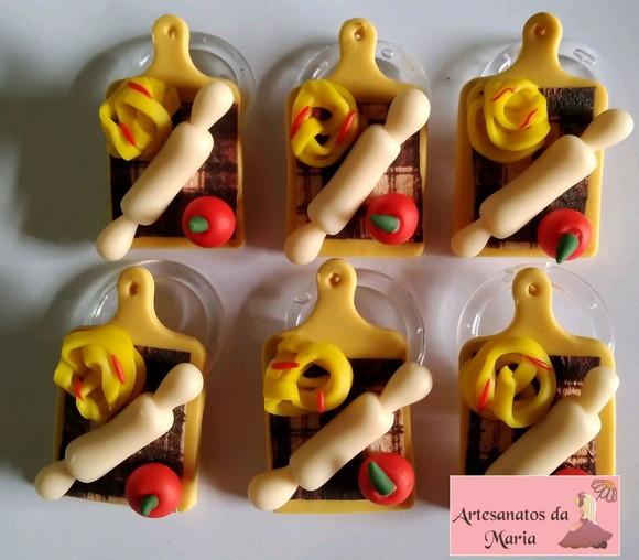 Porta Guardanapo Macarrão de Biscuit
