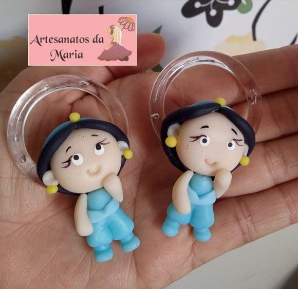 Porta Guardanapo Princesas de Biscuit