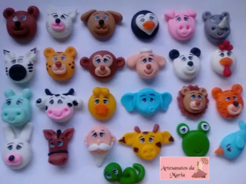 Aplique Animais de Biscuit