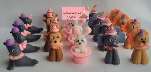 Aplique Circo Rosa de Biscuit