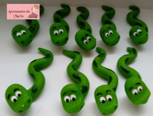 Aplique Cobra em Biscuit
