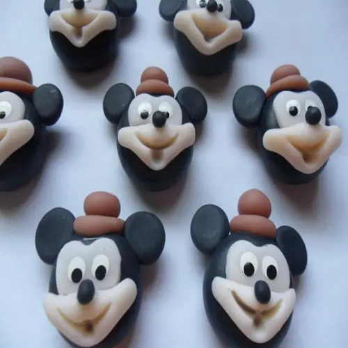 Aplique Mickey Safari de biscuit