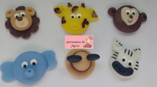 Aplique Mickey safari de biscuit