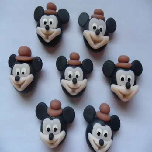 Aplique Mickey Safari de biscuit
