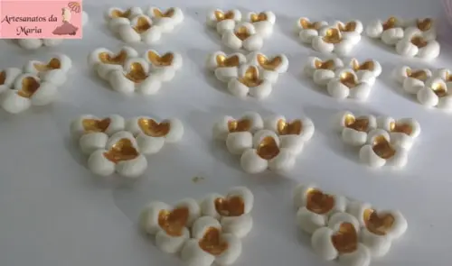 Aplique Pipocas de Biscuit