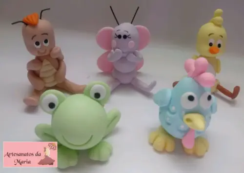 Aplique Turma da Galinha Candy