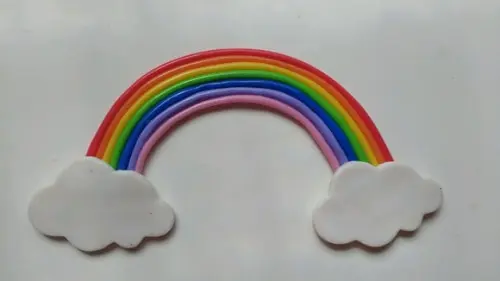 Arco íris de biscuit