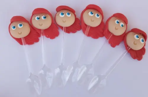Colher Decorada Ariel de Biscuit