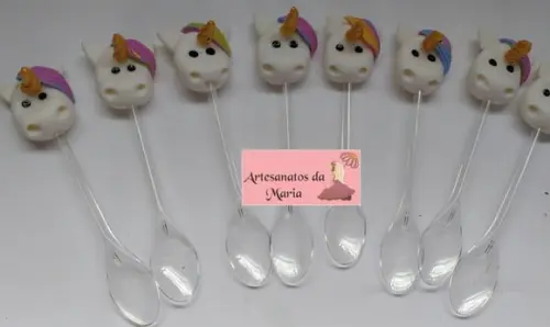 Colher Unicórnio de Biscuit