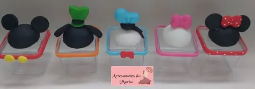 Lembrancinha Caixa Acrilica Turma do Mickey
