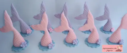 Lembrancinha Calda da Ariel de Biscuit