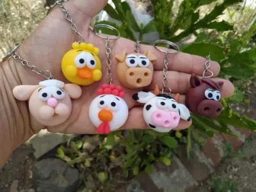 Lembrancinha Fazendinha em Biscuit