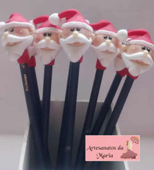 Lembrancinha Papai Noel em Biscuit