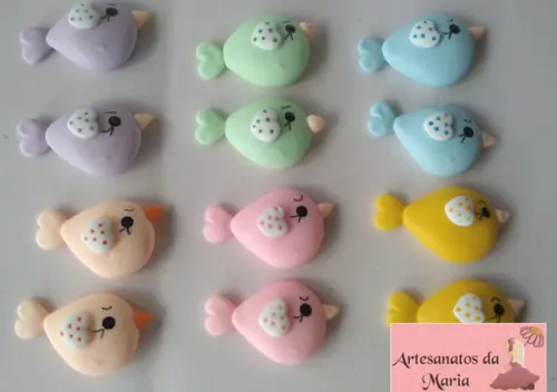 Passarinho de Biscuit