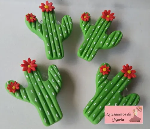 Porta Guardanapo Cactus de Biscuit
