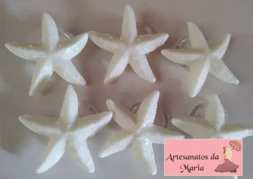 Porta Guardanapo Estrela do Mar em Biscuit