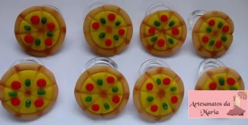 Porta Guardanapo Pizza de Biscuit