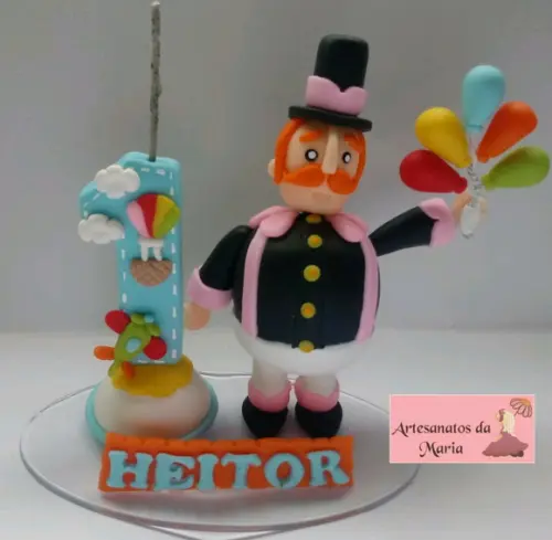 Topo de Bolo Bita de Biscuit