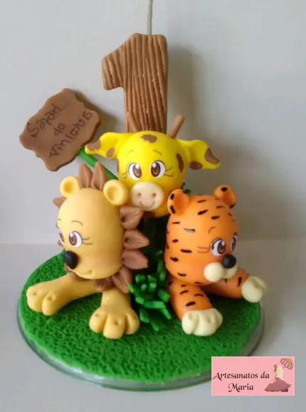 Topo de Bolo Safari de Biscuit