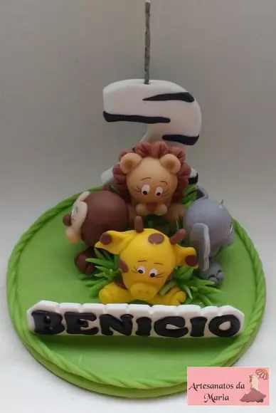 Topo de Bolo Safari de Biscuit