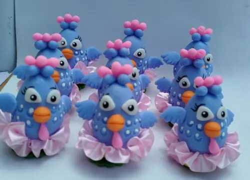 Turma da Galinha Pintadinha de Biscuit