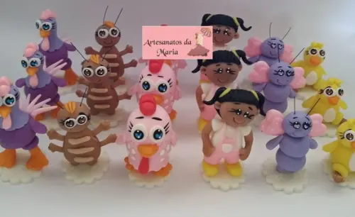 Turma da Galinha Pintadinha de Biscuit