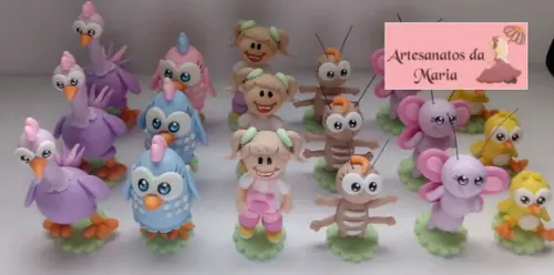 Turma da Galinha Pintadinha de Biscuit