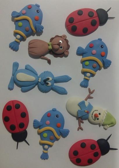 Apliques em Biscuit