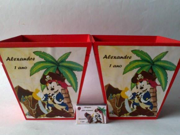 Cachepô Mickey Pirata