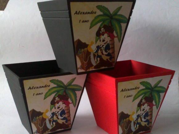 Cachepô Mickey Pirata