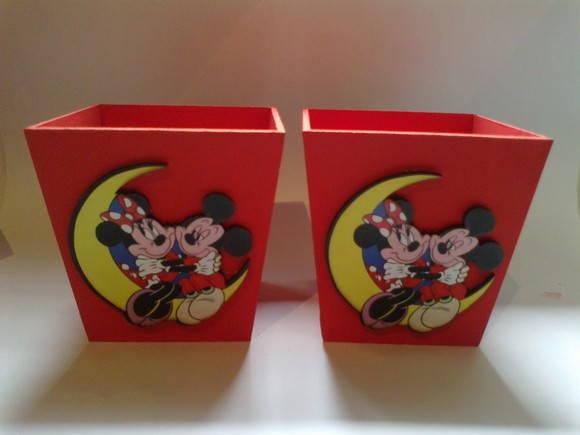 Cachepô Minnie e Mickey